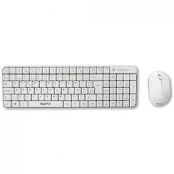 Approx APPKBWCOMPACT Teclado+Raton INALÁMBRICOS 2.4GHZ RATÓN Mini 3D 1200 dpi Auto ON/Off