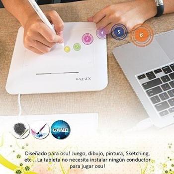XP-Pen G540 Tableta de Dibujo de 5.5 x 4 inch Diseñado para Juego osu! Lápiz Pasivo
