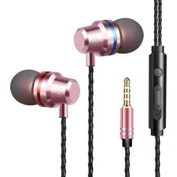 Auriculares In-Ear con Cable 3.5mm, Deportivos y Estéreo con Micrófono para iPhone, Xiaomi, Samsung y Huawei