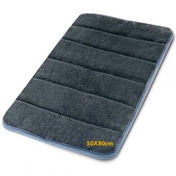 Kikc Alfombra Antideslizante Alfombra Espuma de Memoria Piso Baño Alfombra Absorber Alfombra de baño Suave Alfombra de baño 1 Pack