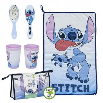 Neceser Escolar Accesorios Stitch Disney 23x15x8cm Producto Oficial Regalos Para Todos