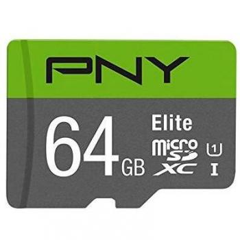 PNY Elite microSDXC card 64GB Class 10 UHS-I U1 100MB/s