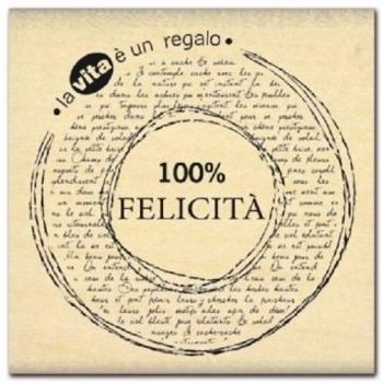 Florilèges Diseño FIE 310133 Tampon Scrapbooking Felicita Beige 6 x 6 x 2,5 cm
