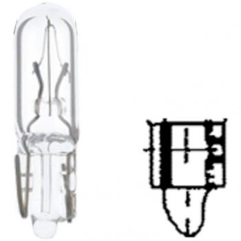 HELLA 8GP 002 095-241 Lámpara - W1,2W - Heavy Duty - 24V - 1,2W - Tipo de portalámpara: W2x4,6d - caja - Cant.: 10