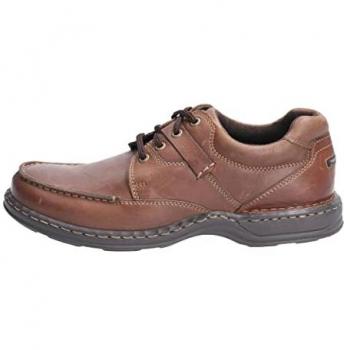 Hush Puppies Men's Randall II Brown Leather Oxford Shoes - Size UK 11