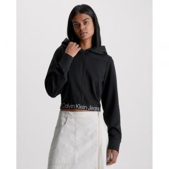 Calvin Klein Women's Black Long Sleeve Hoodie Sweatshirt - Size XL