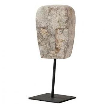 Figura Decorativa de Piedra y Metal 8x7x23 cm - Toque de Estilo y Elegancia Adda Home