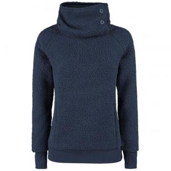 Stitch and Soul Jersey Polar Cuello Alto Mujer Sudadera Azul Marino S