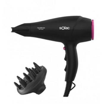 Secador de Pelo Solac SH7083 2200W Iónico con Difusor Negro
