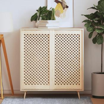 Puertas de Armario Entramado de Madera de Pino vidaXL, Dimensiones 39.5 x 39.5 cm, 49.5 x 39.5 cm, 39.5 x 61.5