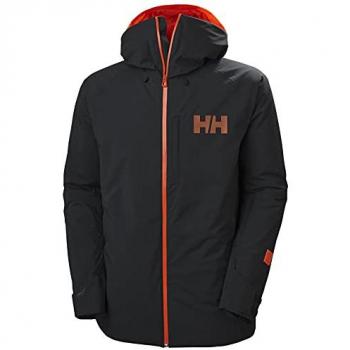 Helly Hansen Men's Powderface Ski Jacket, Black, Size Small