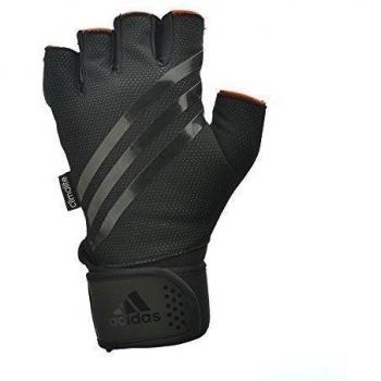 Adidas guantes de levantamiento - negro/rayas negras, extra grande