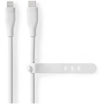 Cable USB-C a Lightning 1.5m 480 Mbps Niquelado Apple 8-Pin USB 2.0