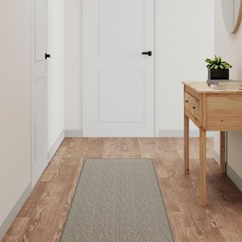 Alfombra de pasillo Sisal Tortora 50x300 cm