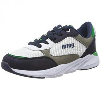 Zapatillas Deportivas MTNG 47899 para Mujer y Niña, Color Marino con Detalles en Mesh Blanco y Tono Gris