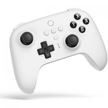 8Bitdo Ultimate Wireless Bluetooth Game Controller with Charging Base for Nintendo Switch and PC, White Digital Joystick
