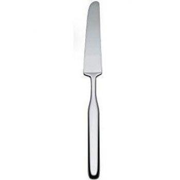 Alessi Acero AISI 420 Pulido Efecto Espejo Collo-Alto Cuchillos de Mesa, 6 Unidades, Color Plateado
