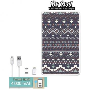Becool® - Batería Externa Power Bank 4000 mah + Gratis 1 cable USB-MicroUsb
