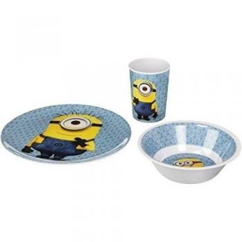 Minions, Gru Mi Villano Favorito Set 3 Piezas, melamina