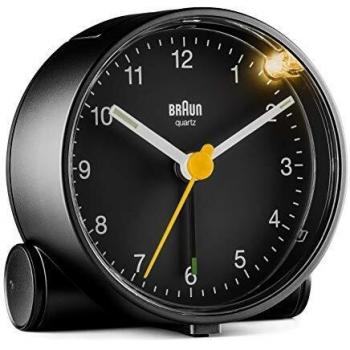Braun Despertador Cuarzo Despertador Plástico Negro Regular