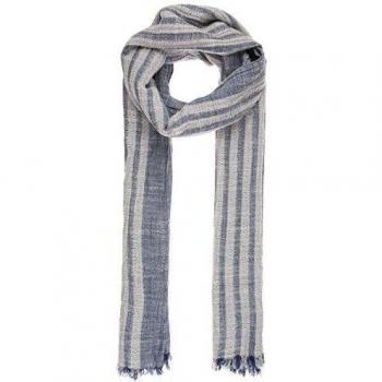 James Tyler Fular de dos colores con flecos para hombre, Azul, OS