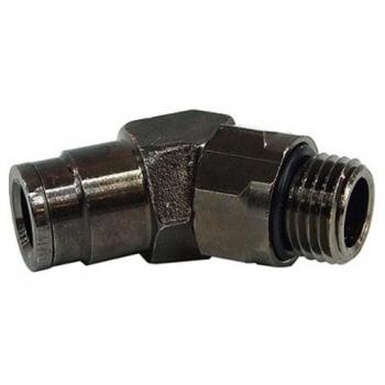 8mm G1/4 45° Rotatable Plug-in Fitting - Complete Black Nickel