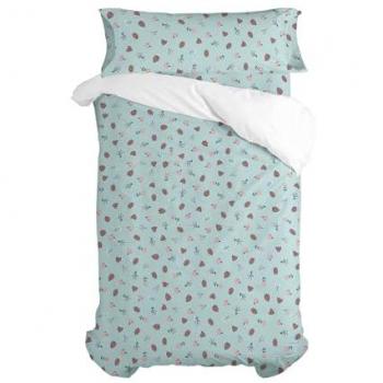 Juego de Funda Nórdica HappyFriday Mini Catarinas Multicolor 2 Piezas 140x200 cm (Cama de 80), 100% Algodón, Calidad 150