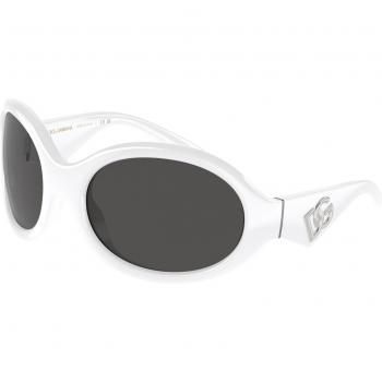 Dolce & Gabbana DG6201 Women's Sunglasses White Size 67 Col. 331287 Donna Rotonda Bianco