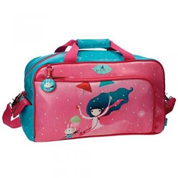 Gorjuss Under My Umbrella Bolsa de Viaje, 25.88 litros, Color Rosa