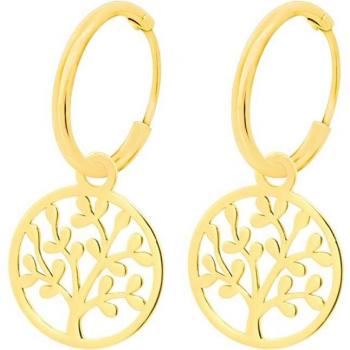 Pendientes Arbol Vida Time Road Hin00046 Oro