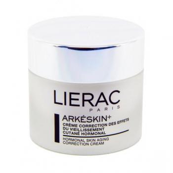 Lierac Arkeskin+ Crema Anti-edad 50 ML, hidratante, reafirmante, con acción antienvejecimiento, fórmula enriquecida con extractos de plantas, ideal para pieles maduras