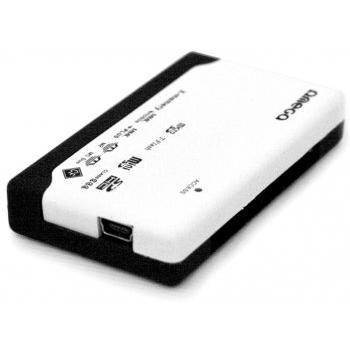 Omega OUCRM - Lector (microSDHC, Negro, Blanco, USB 2.0, 20 MB/s)