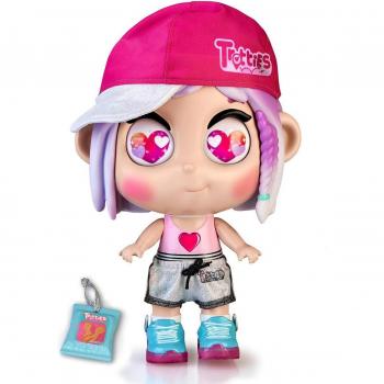 Muñeca Trotties Emma Luces Mágicas, Pelo Morado de Nueva York, Zapatillas con Luces y Sonido, Emoji Eyes, para Niños a Partir de 3 Años - Famosa TFT