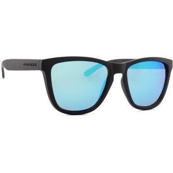 Hawkers One Polarized Clear Blue - Gafas de Sol Cuadradas Negro Mate Lentes Polarizadas