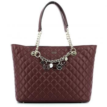 GUESS Victoria Tote Burgundy