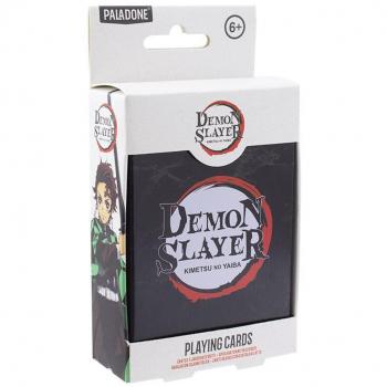Paladone Demon Slayer Kimetsu No Yaiba Juego de Cartas en Caja Metálica, 52 Piezas