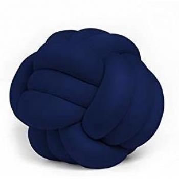 Homemania 30DK-19 Cojín Decorativo de Poliéster, Azul, 30 x 30 x 35 Cm