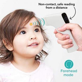 Termómetro Digital Infrarrojo Sin Contacto Nuby Dr. Talbot con Pantalla LED y Alerta de Fiebre, Lectura Rápida 1 Seg para Bebés, Niños y Adultos