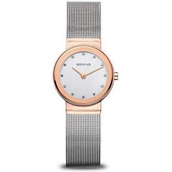Bering Time 10126-066 Women's Quartz Analogue Watch-Silver Stainless Steel Strap