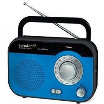 Sunstech Rps560Bl - Radio de Sobremesa Am/FM, Altavoz, 800 MW Rms, Azul