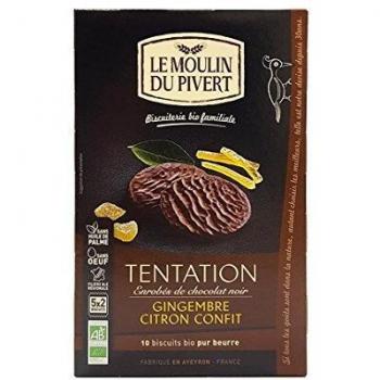 Le Moulin de Pivert Tentation Ginger Lemon Cookies Organic Vegan 130g