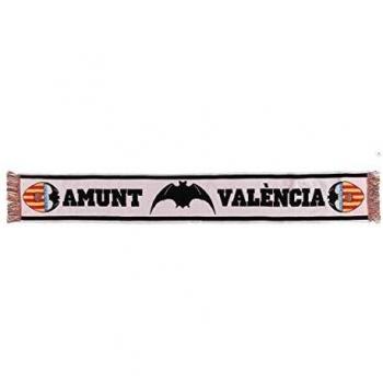 Bufanda Valencia CF blanca amunt