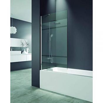 Mampara de Baño Fija GME 150x85 cm con Cristales Serigrafiados y Tratamiento Antical Frost Plus 8 mm