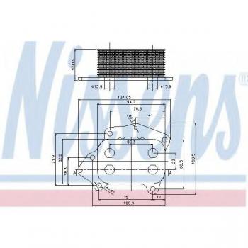 Enfriador de aceite NISSENS 90670 para aceite del motor
