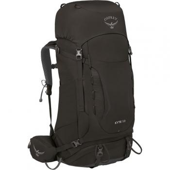 Osprey Kyte 58 Mochila de Montaña para Mujer, Color Negro, Talla M/L, Capacidad de 58 litros