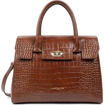 Exotic Croco Flap Handbag with Clasp 524-85