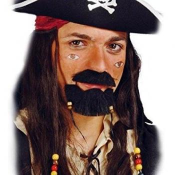 Conjunto de Bigote y Perilla Estilo Pirata con Adornos
