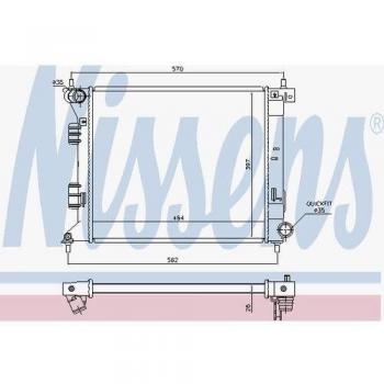 Nissens 66775 Radiator, engine cooling