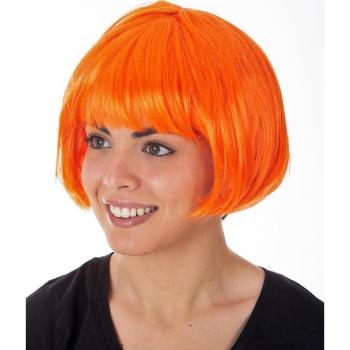 Peluca de Cabaret naranja adulto