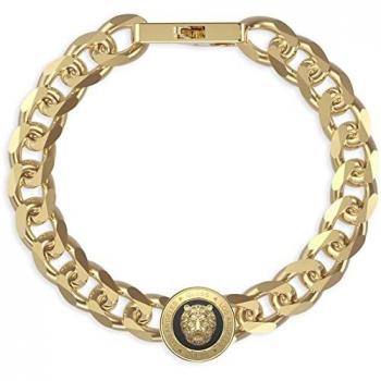 Pulsera Hombre Guess Lion King de Acero Dorado JUMB01309JWYGBKS